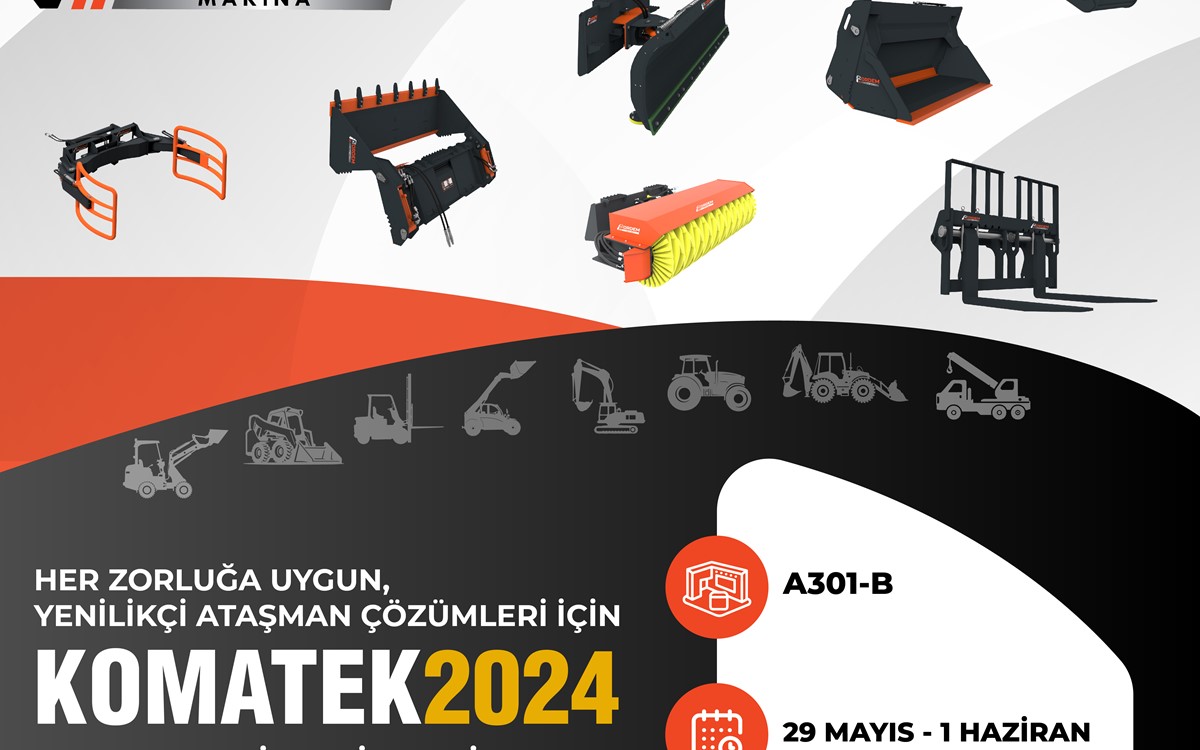 KOMATEK2024 İş Makineleri Fuarı'nda olacağız !